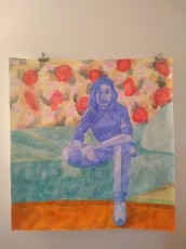 "S." by Dorine Oliverwatercolour on watercolor paperDimension: 45" x 60"Price: $3,000