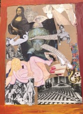 "Surreal Self Portrait" by Valery OisteanuCollage-paper on cardboardDimension: 18" x 24"Price: $700