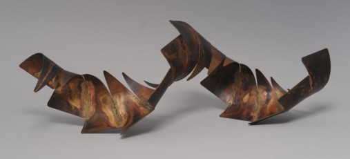 "Go With the Flow" by Anne StannerCopper, bronze sculptureDimension: 26Price: $1,500