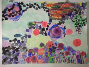 "Quarantine Mille Fleurs" by Dorine Oliverwatercolour on watercolor paperDimension: 60" x 45"Price: $3,000